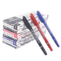 20支小双头记号笔细款儿童勾线笔手工制作材料幼儿园学生美术用勾边笔油性黑色学生用美术描边画 黑色5支+蓝色2支+红色3支