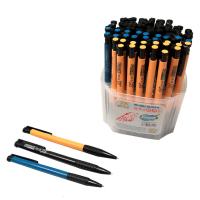 自由马圆珠笔0.7顺滑按压式黑色蓝色红色笔芯小学生用办公笔批发 蓝色20支笔