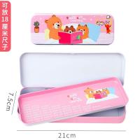 幼儿园双层带乘法表口诀文具盒男女生小学生儿童用铁铅笔盒学前班 双层文具盒/粉红色