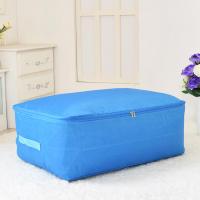 牛津布衣服被子收纳袋超大号防水袋子储物搬家行李袋整理袋 蓝色中号55*35*20cm