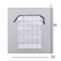 旅行收纳袋可爱棕熊抽绳束口袋透明防水洗漱用品内衣便携出行鞋袋 仙人掌小号【1个装】