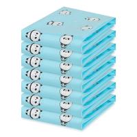 真空收纳袋装棉被子衣服羽绒服压缩袋抽气宿舍行李箱包旅行送电泵 熊猫蓝小号60*40