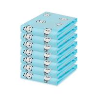 被子收纳袋衣物真空袋压缩袋子衣服旅行棉被小整理袋学生 熊猫蓝色[升级五层加厚]小号60*40