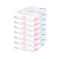 被子收纳袋衣物真空袋压缩袋子衣服旅行棉被小整理袋学生 羽毛白[升级五层加厚]小号60*40