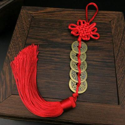 生日葫芦貔貅客厅摆件博古架中式工艺品家居玄关结婚装饰 红色 五帝钱币