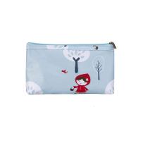 网红新款化妆包小韩版防水洗漱包便携学生收纳包收纳袋大容量套装 蓝色小女孩公文小号