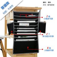 课桌收纳袋学生挂书袋加厚大容量高中生课桌侧挂收纳神器 简约款黑色[送绕桌防滑带]