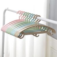 加厚宽肩衣架成人无痕晾衣架子家用晒衣服挂防滑衣撑儿童收纳裤架 欧绿【10支】儿童衣架0-18岁可用