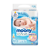 尤妮佳(moony)腰贴型纸尿裤NB90片(0-5kg)婴儿尿不湿(日本原装进口)