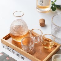 日式清酒壶套装小酒杯子白酒分酒器家用温酒器果酒一口杯玻璃酒具