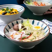面碗大号陶瓷碗家用日式饭碗套装创意斗笠碗面条碗餐具汤碗拉面碗