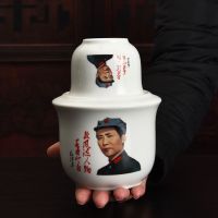 半斤陶瓷温酒壶套装酒具烫酒壶分酒器黄酒酒杯白酒杯热酒壶