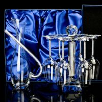 高档水晶红酒杯套装家用无铅玻璃高脚杯醒酒器礼品私人定制刻字