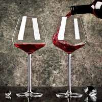 勃艮第水晶红酒杯高脚杯家用套装高档欧式大葡萄酒杯醒酒器