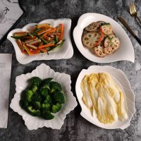 陶瓷盘子纯白家用菜盘碟子创意汤盘早餐甜品点心盘微波炉餐具