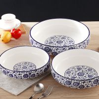 釉下青花瓷水煮鱼碗汤碗大碗商用大号陶瓷汤碗酸菜鱼碗汤菜盆面碗