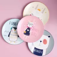 北欧ins网红餐具套装创意西餐牛排可爱盘子菜盘家用少女心碟子