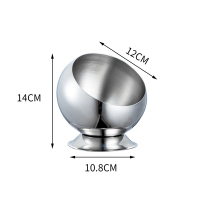 创意不锈钢桌面垃圾桶办公茶几台面果皮收纳桶烟盅酒吧ktv烟灰缸