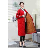 秋冬季加绒罩衣大人女上衣加长款时尚保暖外套工作服护衣长袖围裙