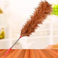 鸡毛掸子除尘扫灰车用加密家用伸缩加长加厚清洁鸡毛扫|钢把73厘米