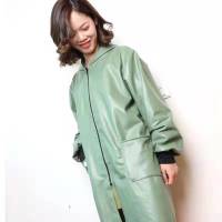 皮围裙加绒加大pu皮革罩衣成人工作服女士防水防油厨房男长袖大褂