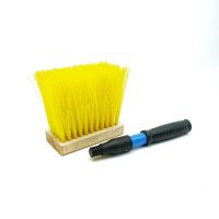 造景工具假山工具雕刻刷长柄刷波纹刷涂层肌理刷假山刷子套装|黄长柄软丝刷