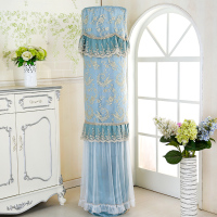 送遥控器罩格力i铂i酷柜机专用空调罩套立式圆形圆柱|丝路花雨蓝色全包 帝尊统帅新帝尊