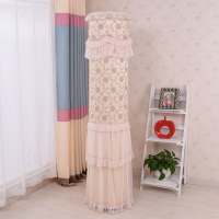 送遥控器罩格力i铂i酷柜机专用空调罩套立式圆形圆柱|花团锦簇米色全包 帝尊统帅新帝尊