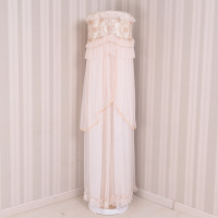 送遥控器罩格力i铂i酷柜机专用空调罩套立式圆形圆柱|花团锦簇米色开机不取 格力I尊I尚静享金贝