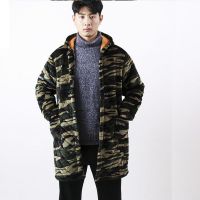 男士冬季罩衣韩版成人男款长款加厚加长加绒围裙大码外套工作服