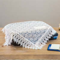 打印机盖布小茶具防尘布传真机电脑蕾丝一体复印机布|白色1119 60X60CM正方