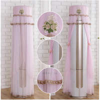 空调罩圆形格力美的奥克斯海尔立式客厅柜机罩圆柱开机不|金枝玉叶-粉色 扬子/小天鹅智尚/智炫