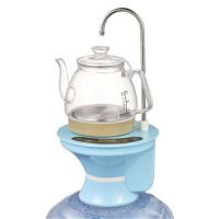 加热烧装水电动抽水器大压水器矿泉饮自动上水器吸水|智能加热抽水器蓝色+玻璃养生壶