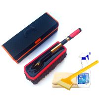 棉线擦车拖把汽车掸子蜡拖把油车用伸缩蜡刷扫雪神器|蜡拖[棕]+收纳箱+蜡+铲+鹿皮巾