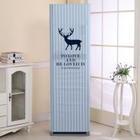 空调罩柜机防尘套格力美的方形立式柜式韩版大三匹全包|条纹鹿 180*55*35(全包)