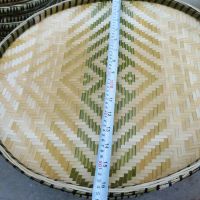 贵州手工竹编簸箕无孔有孔竹筛子圆簸箕竹匾家用晾晒竹制品|55厘米