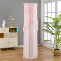 空调套圆形立式圆柱柜机罩格力美的奥克斯海尔家用盖布紫色|藕色锦绣水粉 海尔