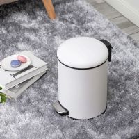 不锈钢家用可爱脚踏卫生间客厅卧室带盖大号创意静音