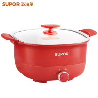 苏泊尔电火锅 H2828FK838Y 5L大容量,铝锅一体压铸,耐用防变形。三层复合技术,耐磨不粘