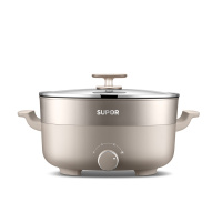 苏泊尔(SUPOR)电火锅H3030FK833 一锅享花样煎炒涮煮不断电,三档精准控火,双管持续加热