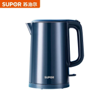 苏泊尔电水壶 SW-15E725 双层防烫全钢无缝,1500W大功率 自上而下循环加热