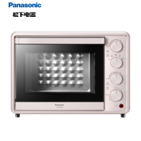 松下(Panasonic) 烤箱家用多功能 上下独立控温 电烤箱 烘焙烧烤 30L NU-DM300P 玫瑰色