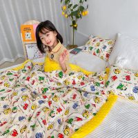 纯棉儿童婴儿豆豆毯空调小毛毯春秋冬季幼儿园宝宝午睡小被子盖毯