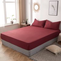 床笠单件防滑固定床垫床套纯色水洗棉席梦思保护套床套全包防尘罩