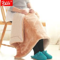 加厚小毛毯被子单人春秋三层珊瑚绒毯子盖腿学生棉绒办公室午睡毯