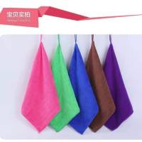 小方巾手帕幼儿园洗脸挂式毛巾加厚吸水多功能百洁布厨房清洁毛巾