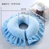 午觉头枕美容院趴枕脸垫洞洞床头头圈洞床硅胶按摩院窟窿枕头弹性