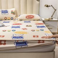 冰丝乳胶凉席床笠款床套罩1.5米床家用1.8米2米卡通床垫套防水垫
