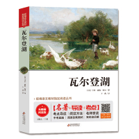 瓦尔登湖 名师讲解版 名著+导读+考点 世界经典文学名著小说 青少年 中小学暑期推荐阅读