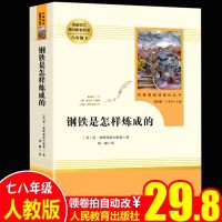 钢铁是怎样炼成的完整版人民教育出版社文学正版书初中生八年级课外书必读人教版初中名著钢铁是怎样练钢铁是怎么怎么样炼成的